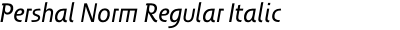 Pershal Norm Regular Italic
